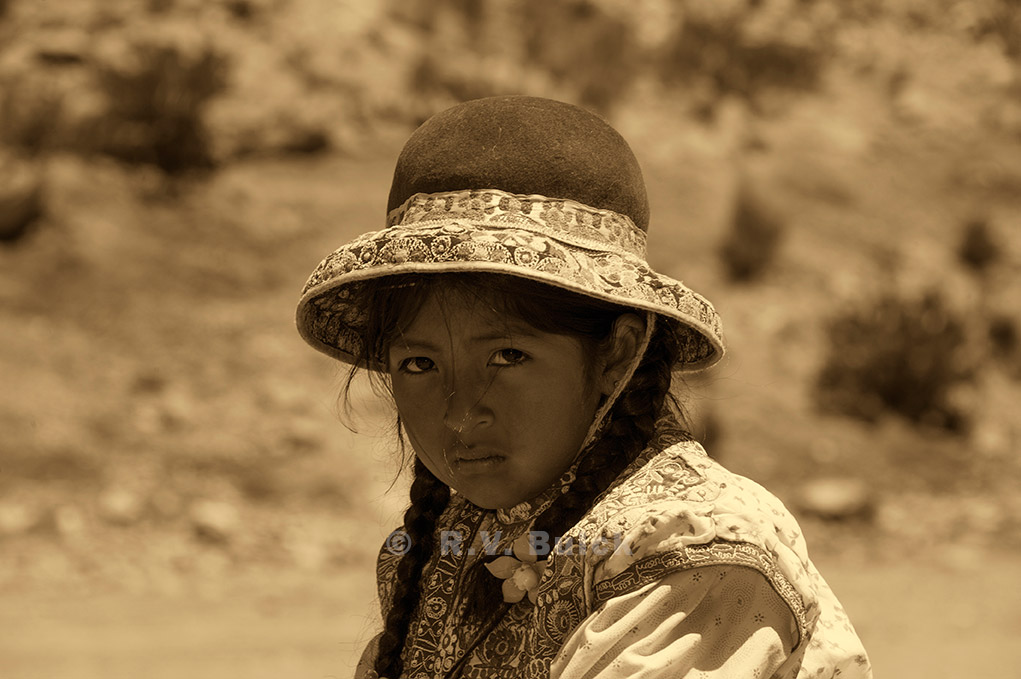 Girl from the Peruvian Altiplano.
